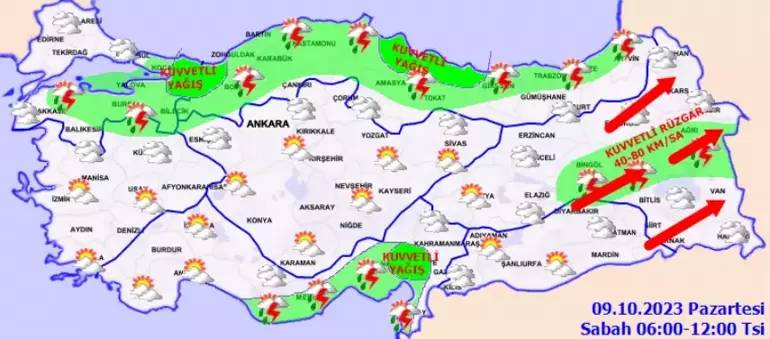 Meteorolojiden 14 ile sarı kodlu uyarı! 3