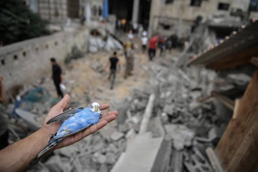 Gazze'den kahreden görüntüler! İsrail bombalar yağdırıyor! 7