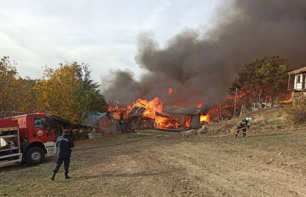 Kastamonu'da yangın felaketi! Tam 40 evi yaktı geçti! 11