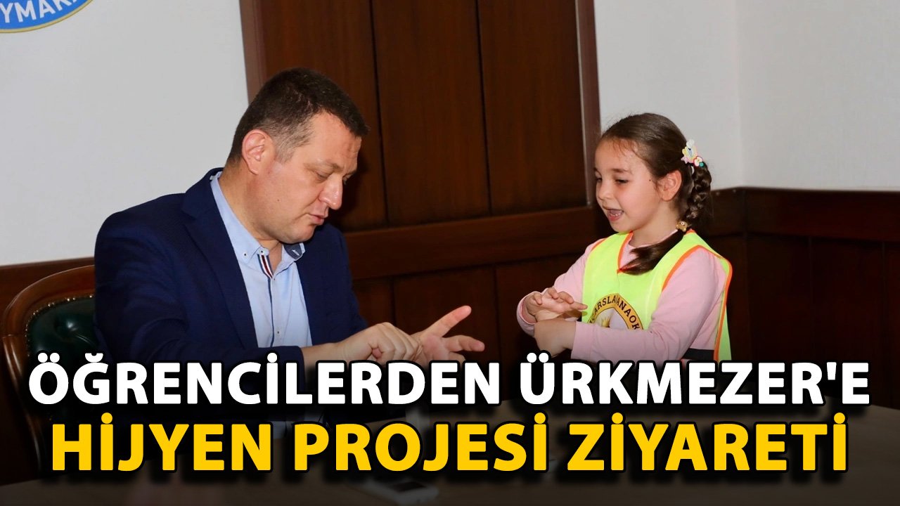 Öğrencilerden Ürkmezer'e hijyen projesi ziyareti