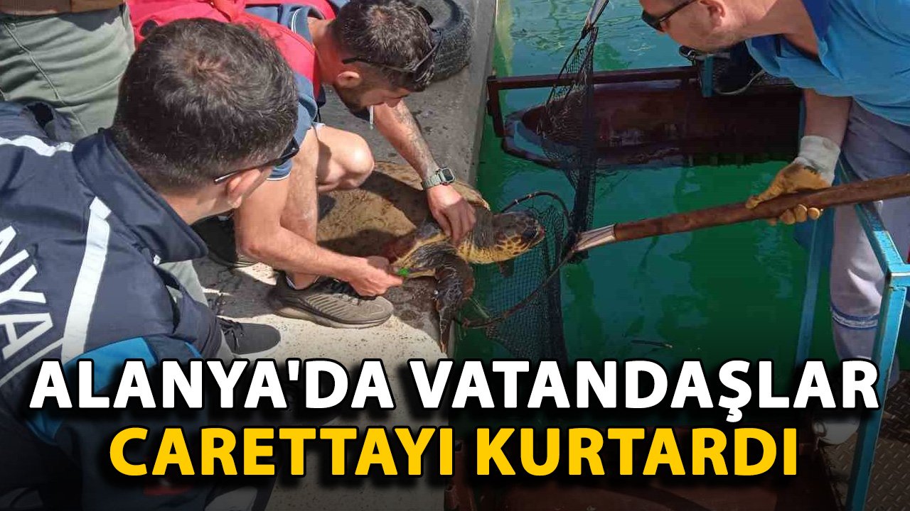Alanya'da vatandaşlar carettayı kurtardı