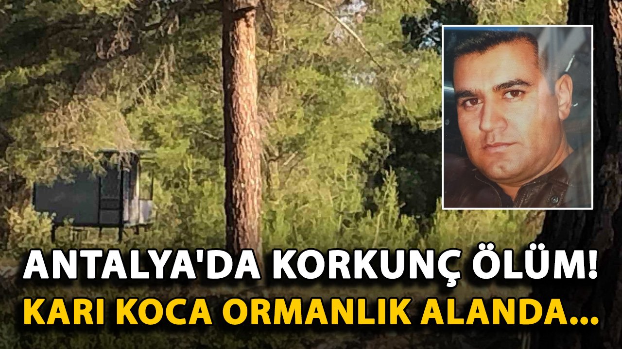 Antalya'da korkunç ölüm! Karı koca ormanlık alanda...