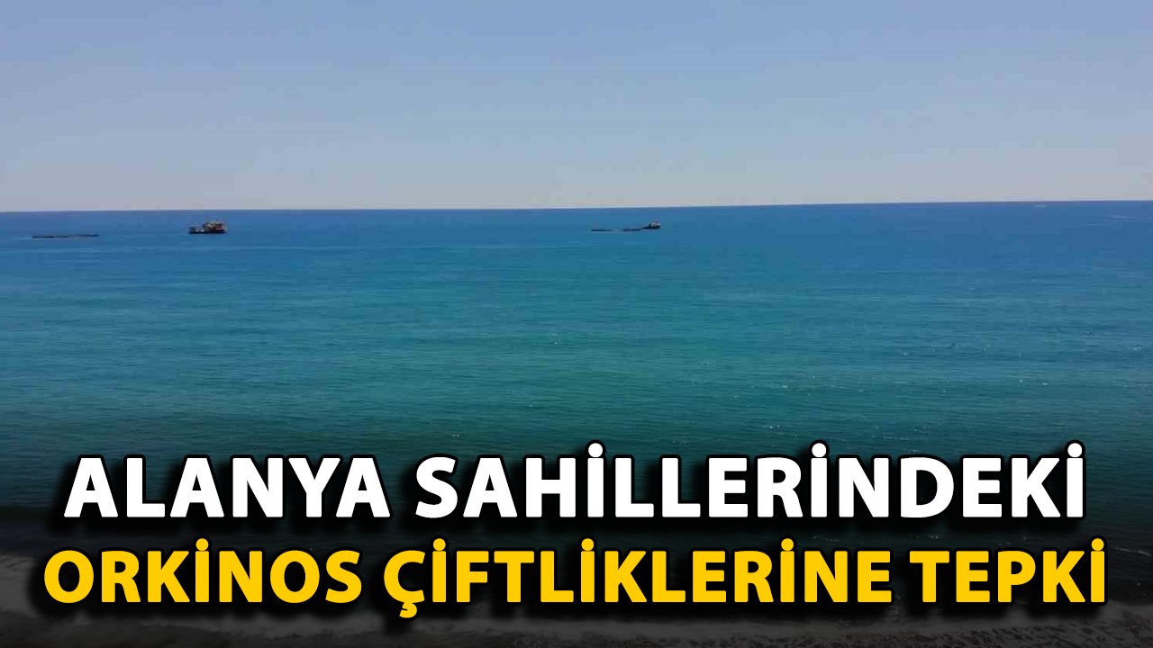 Alanya sahillerindeki orkinos çiftliklerine tepki