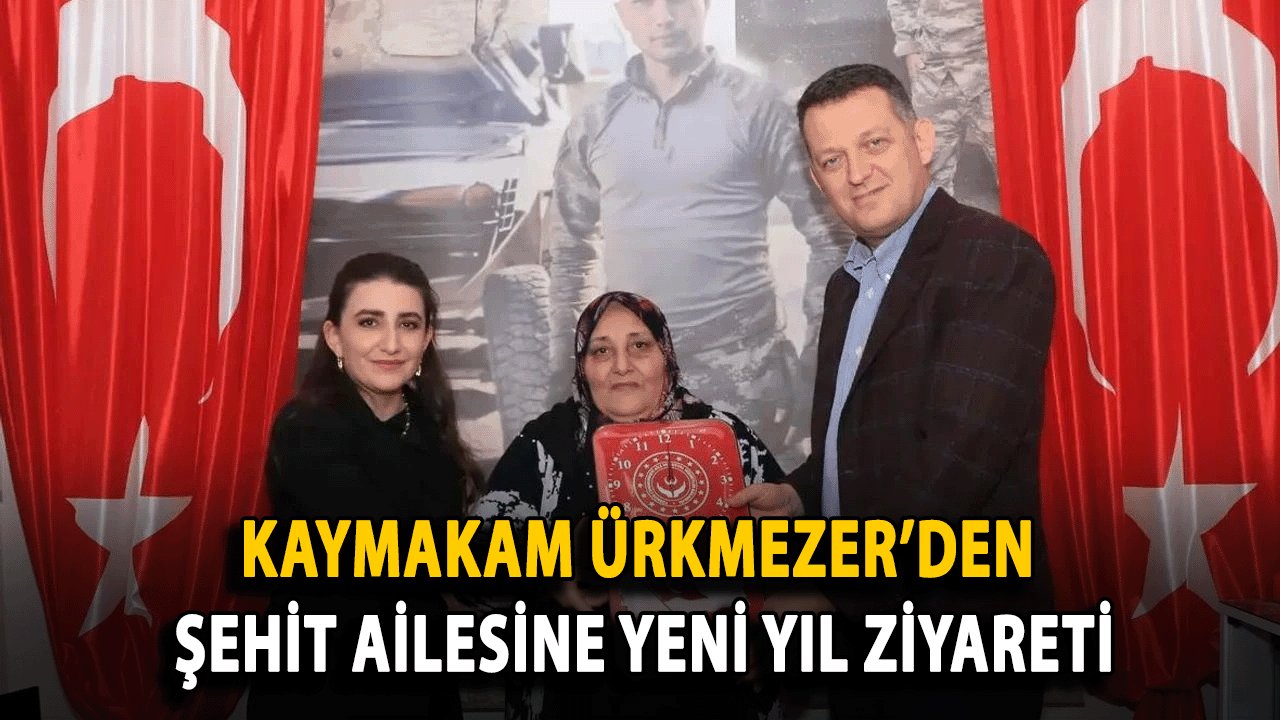 Kaymakam Ürkmezer’den Şehit Ailesine Yeni Yıl Ziyareti