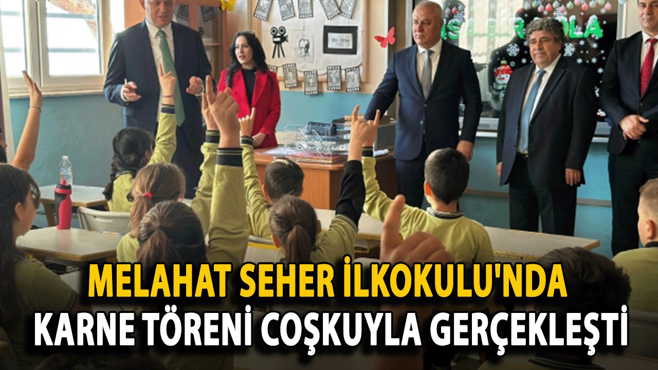 Melahat Seher İlkokulu'nda Karne Töreni Coşkuyla Gerçekleşti