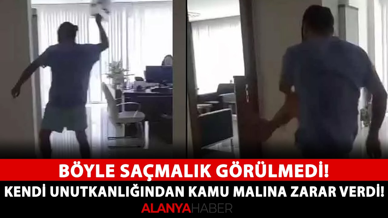 Böyle saçmalık görülmedi! Kendi unutkanlığından kamu malına zarar verdi!