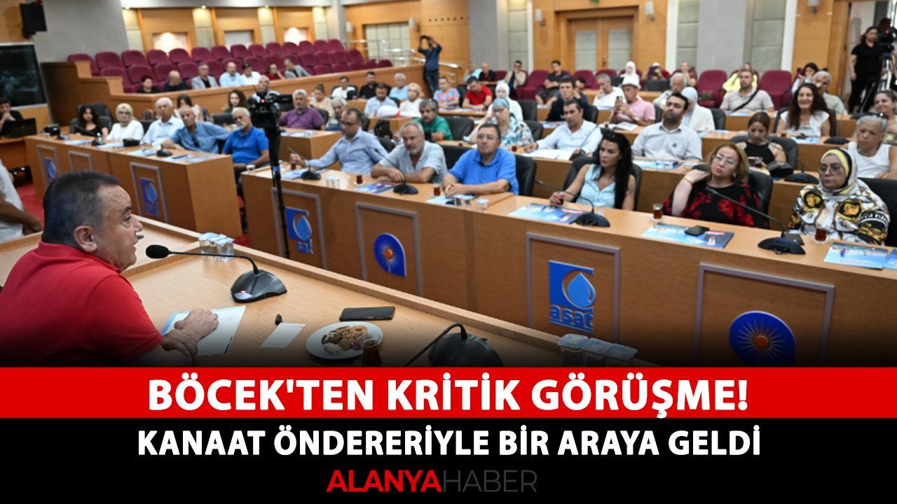 Böcek'ten kritik görüşme! Kanaat Öndereriyle bir araya geldi