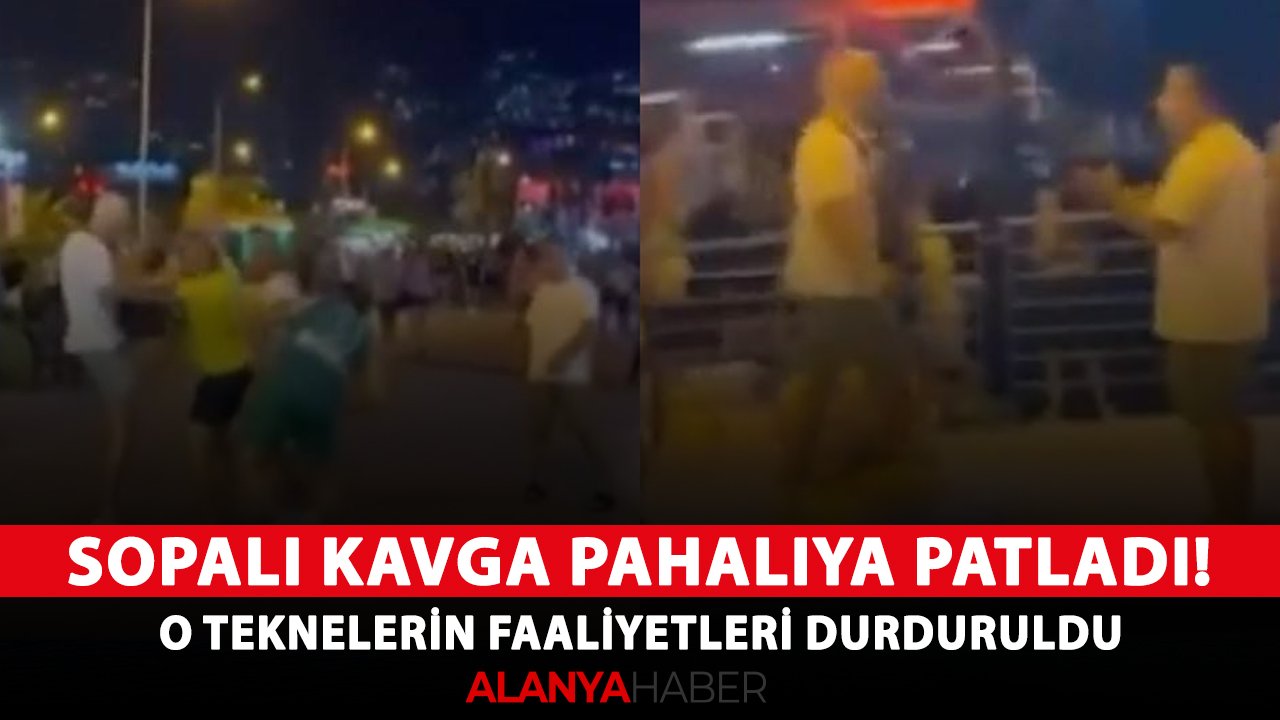 Sopalı kavga pahalıya patladı! O teknelerin faaliyetleri durduruldu
