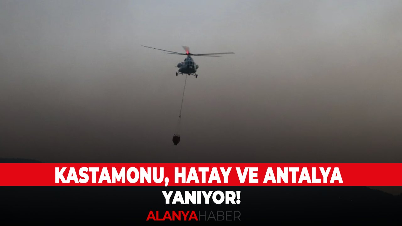 Kastamonu, Hatay ve Antalya yanıyor!