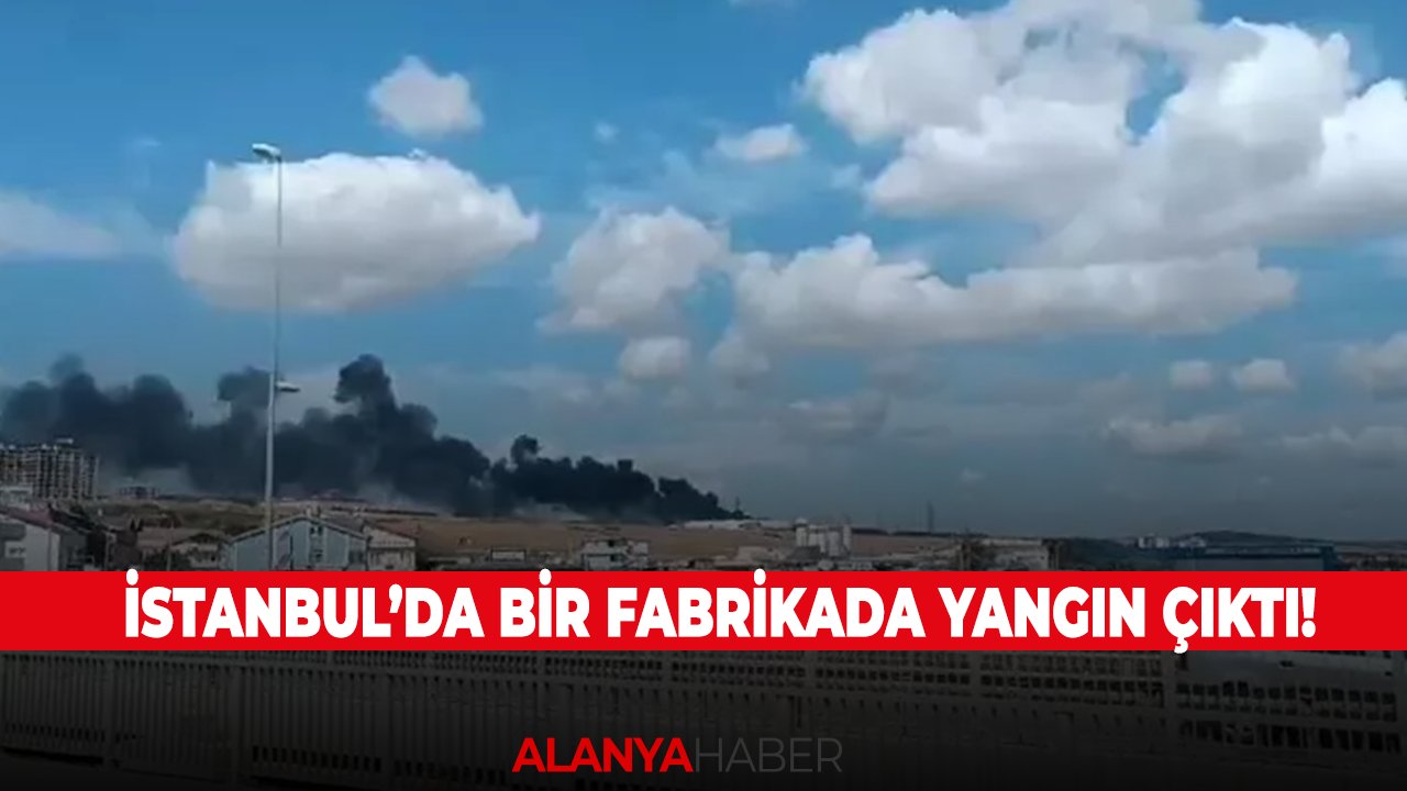 Son dakika! İstanbul da bir fabrikada yangın!