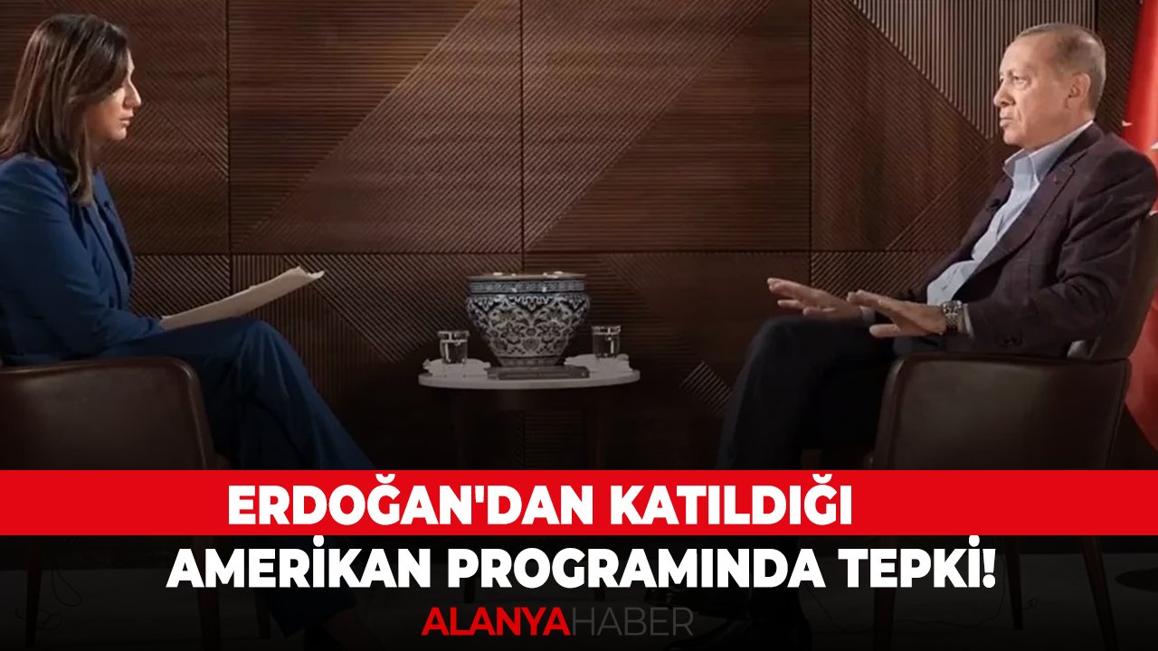 Erdoğan'dan katıldığı Amerikan programında tepki!