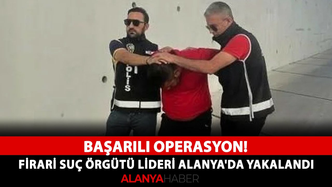 Başarılı operasyon! Firari suç örgütü lideri Alanya'da yakalandı