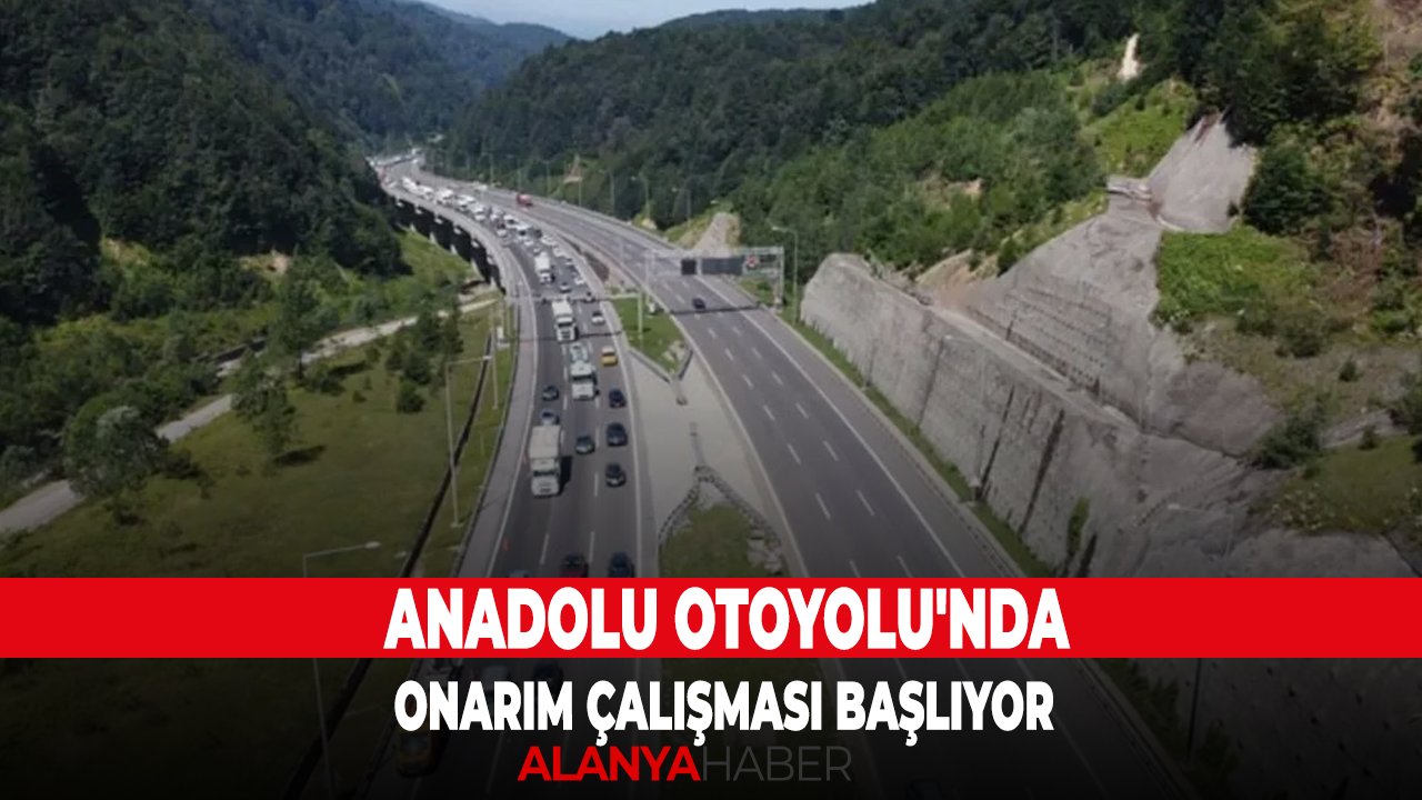 Anadolu Otoyolu'nda onarım çalışması başlıyor