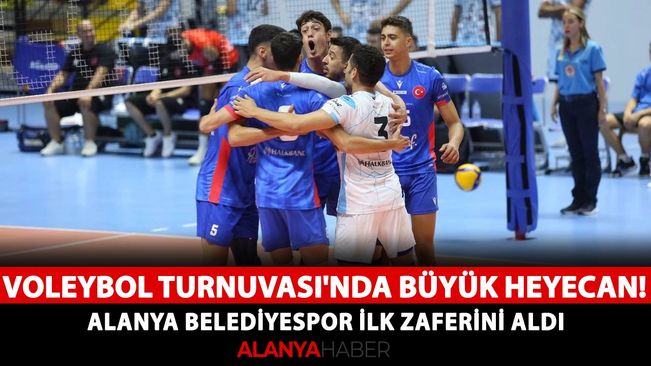 TSYD Bursa Voleybol Turnuvası'nda büyük heyecan! Alanya Belediyespor ilk zaferini aldı
