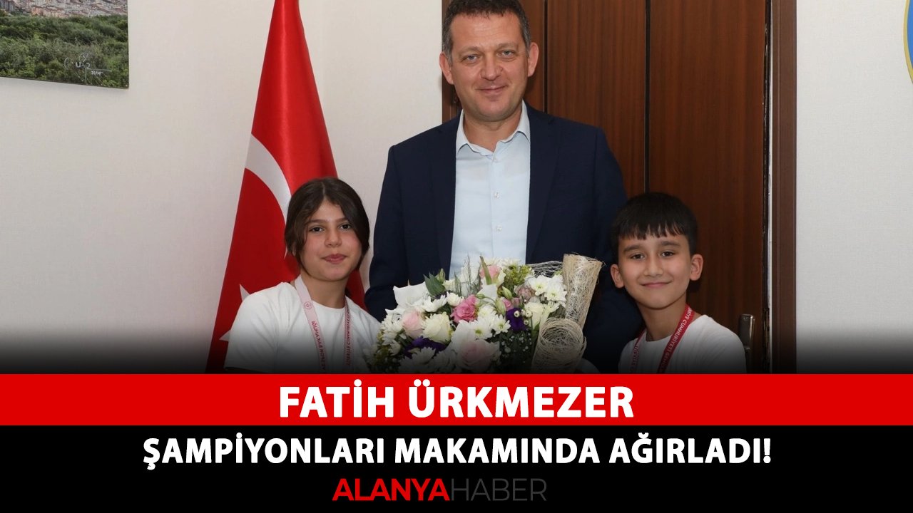 Fatih Ürkmezer, şampiyonları makamında ağırladı!