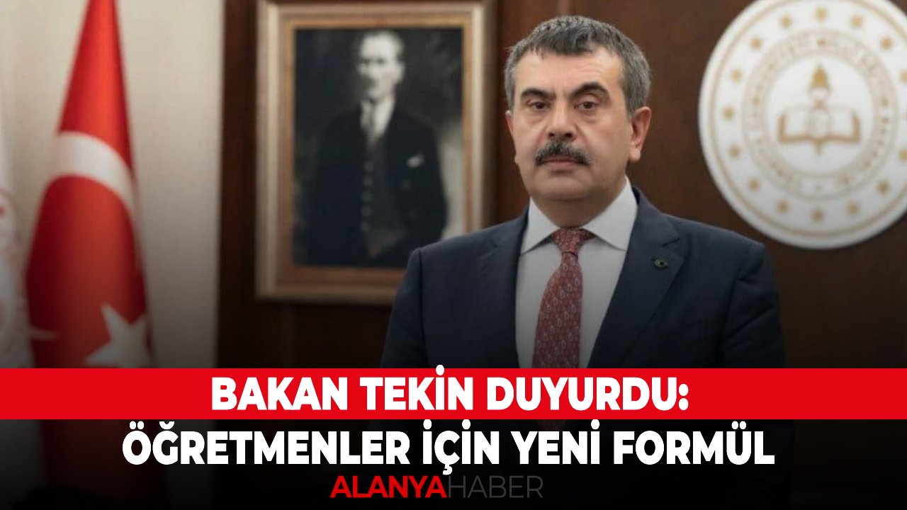 Bakan Tekin duyurdu: öğretmenler için yeni formül