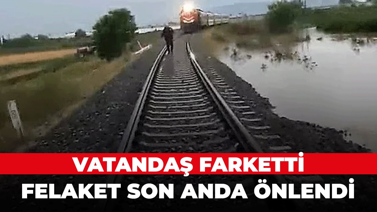 Vatandaş kazayı engelledi, bir facianın eşiğinden böyle dönüldü