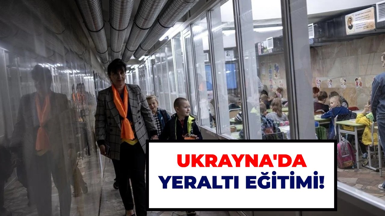 Ukrayna'da yeraltı eğitimi!