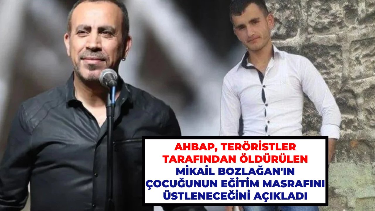 AHBAP, teröristler tarafından öldürülen Mikail Bozlağan'ın çocuğunun eğitim masrafını üstleneceğini açıkladı