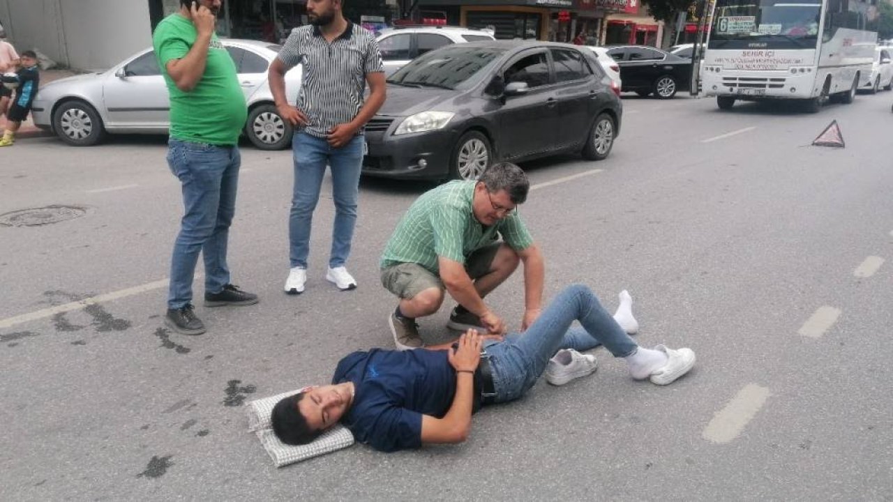 Manavgat'da Kaza Yapan Gence ilk Müdahale Doktor'dan