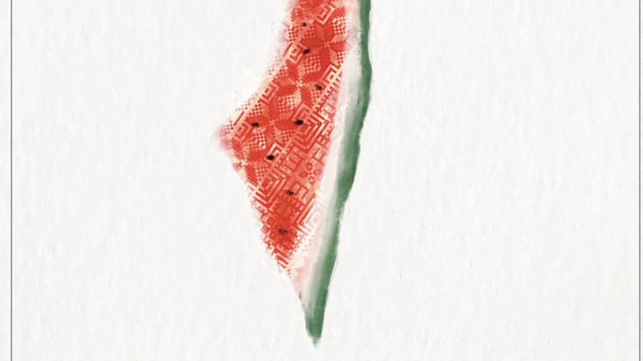 Filistin bayrağı yasağına sosyal medyada karpuz çözümü