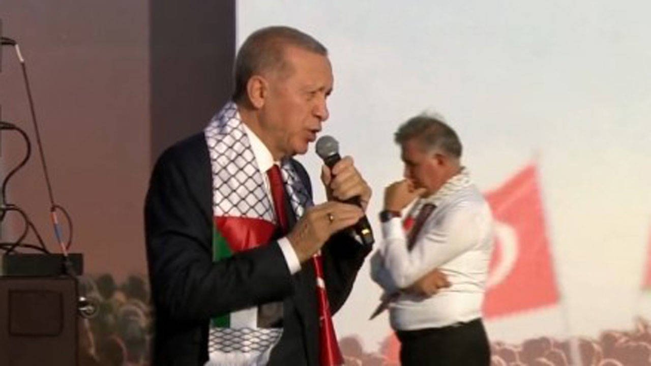 Cumhurbaşkanı Erdoğan, mitingde konuşuyor: