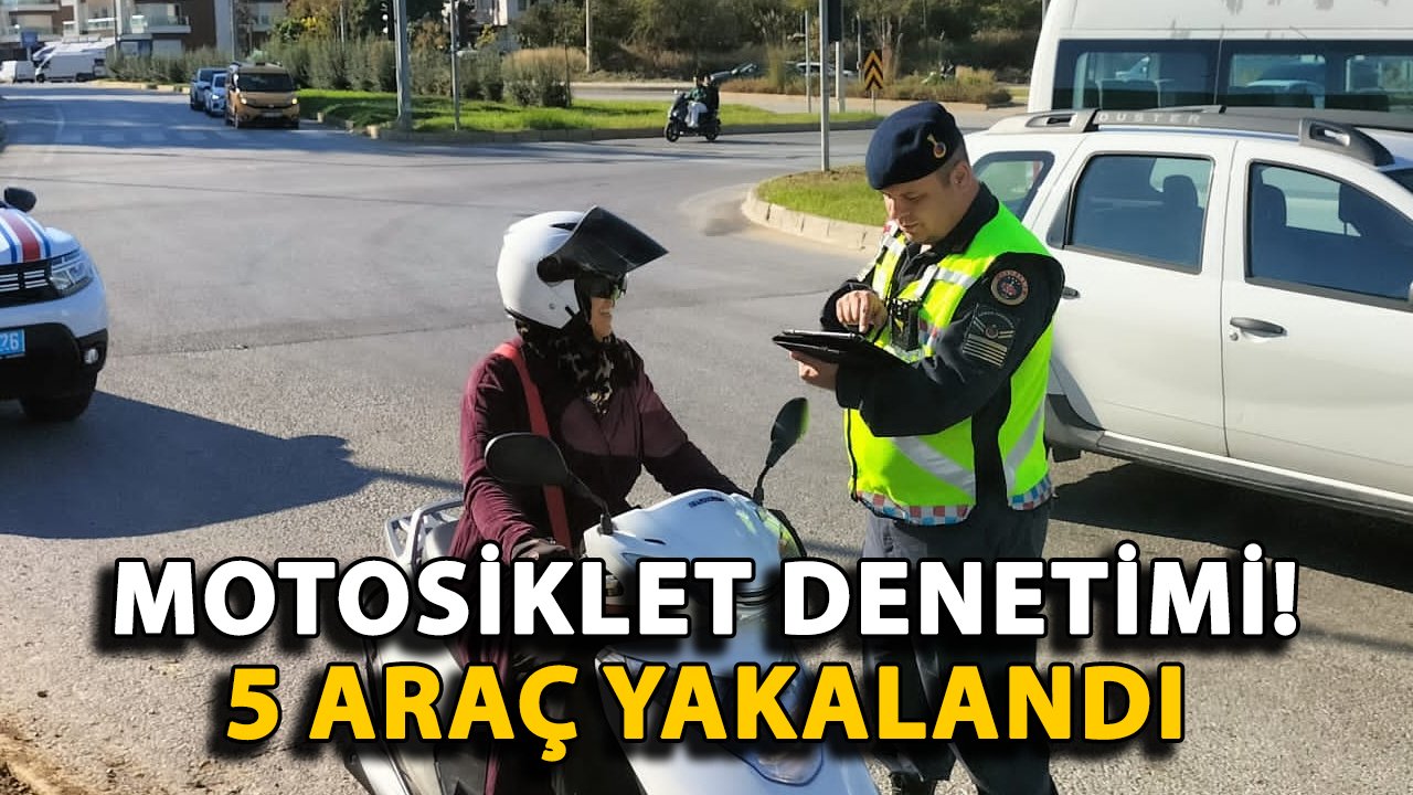Alanya'da motosiklet denetimi! 5 araç yakalandı