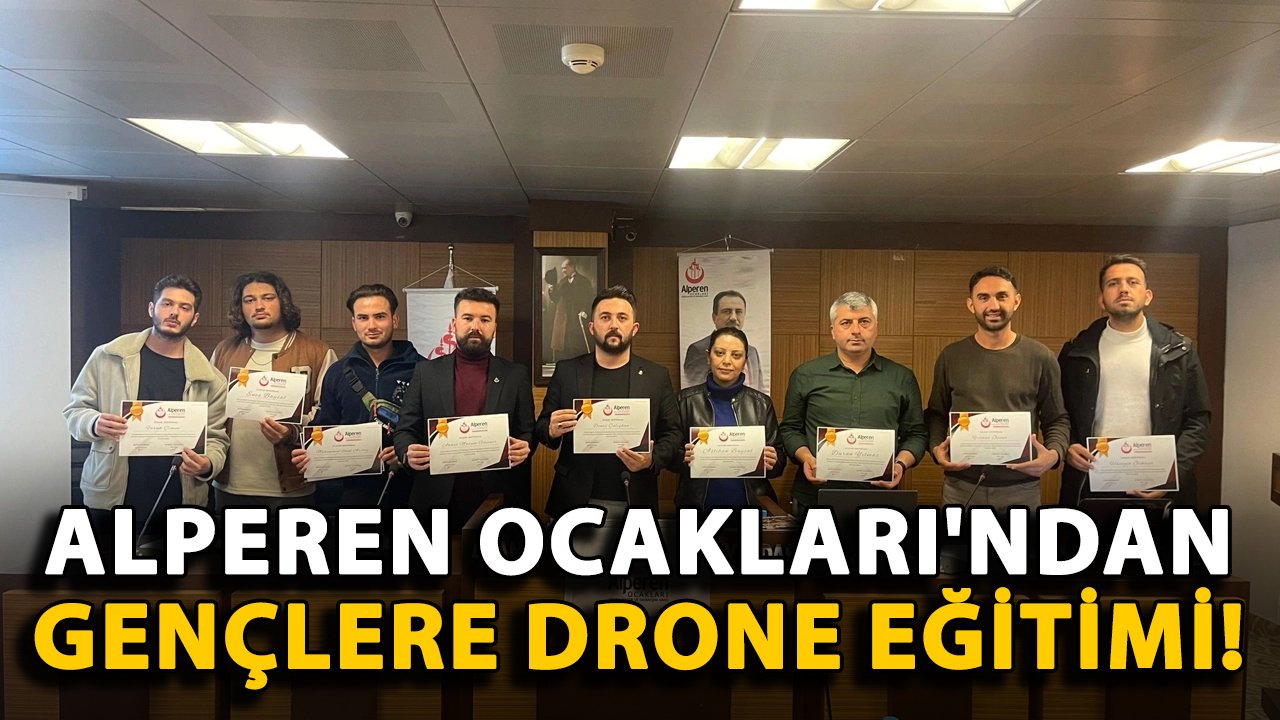 Alanya Alperen Ocakları'ndan gençlere drone eğitimi!