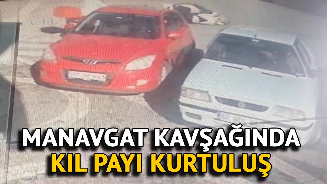 Manavgat Kavşağında Kıl Payı Kurtuluş