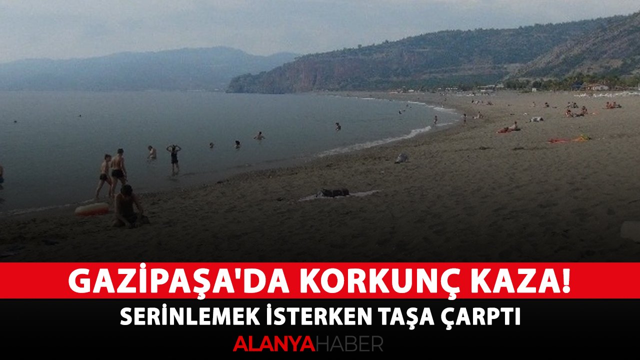 Gazipaşa'da korkunç kaza! Serinlemek isterken taşa çarptı