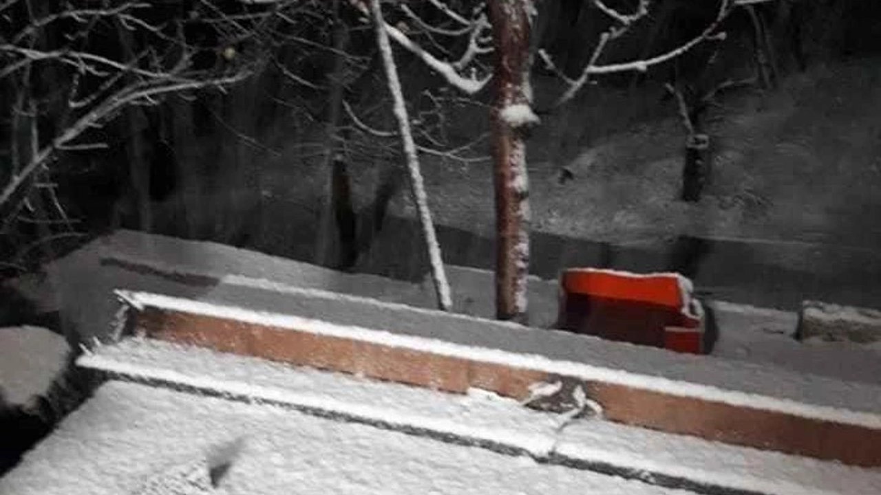 Alanya'nın Sülüklü Yaylası, Kar Yağışıyla Beyaza Büründü