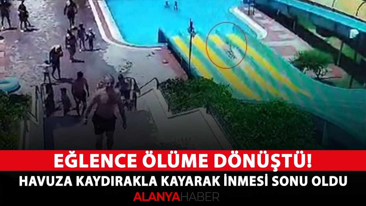 Eğlence ölüme dönüştü! Havuza kaydırakla kayarak inmesi sonu oldu