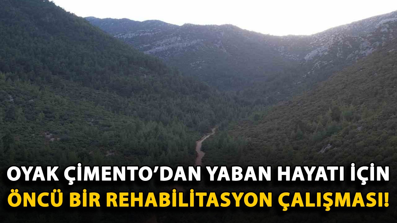 OYAK Çimento yaban hayatı için öncü bir rehabilitasyon çalışması!