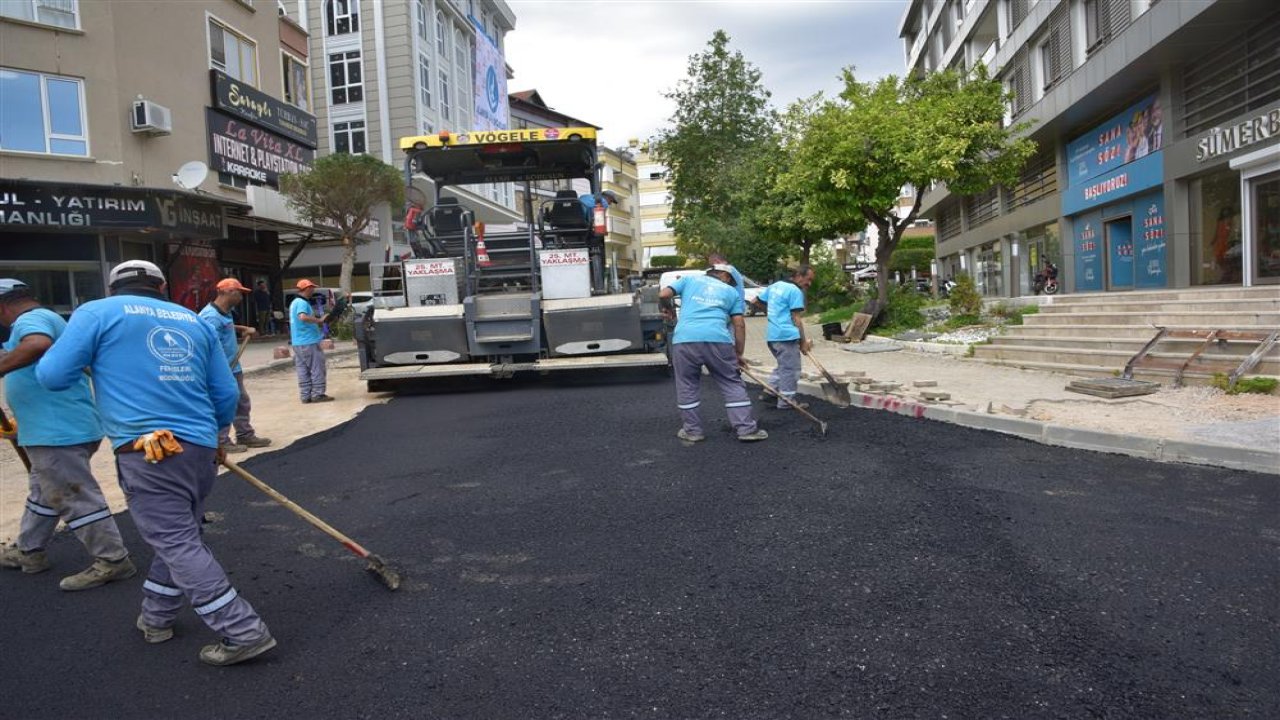 Alanya Cuma Pazarında Asfalt Çalışmaları Başladı