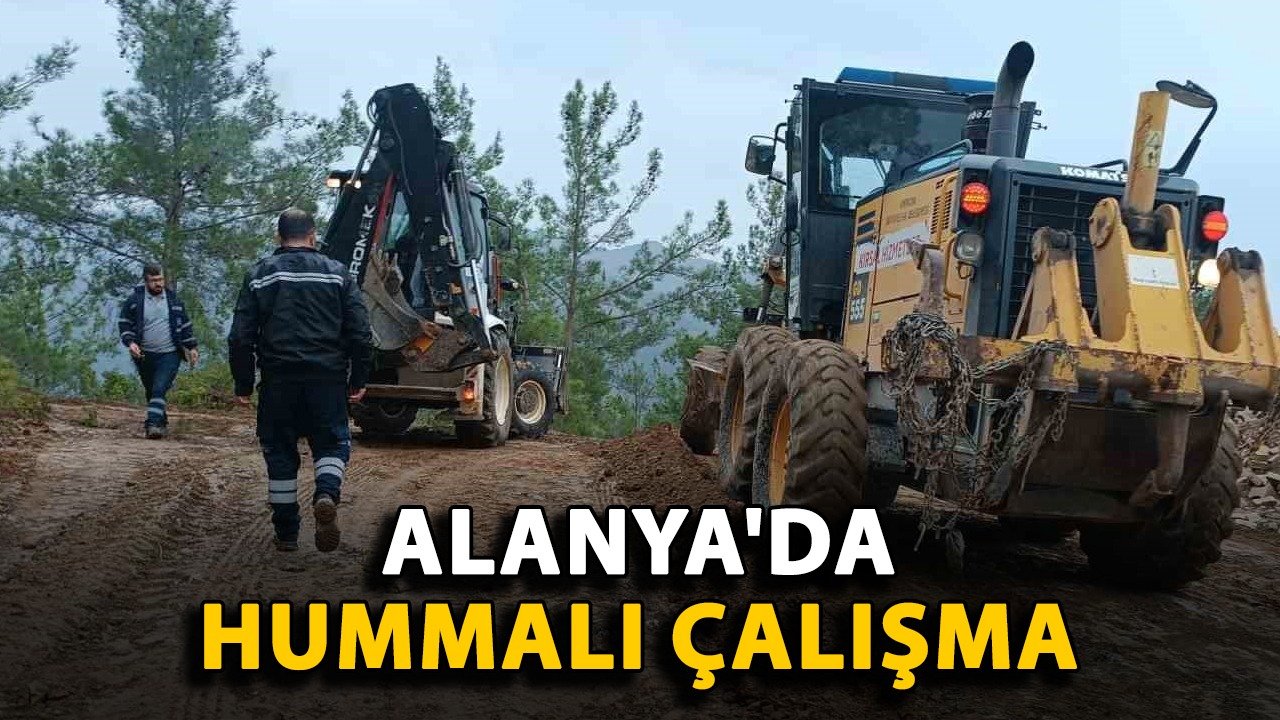 Büyükşehir'den Alanya'da hummalı çalışma