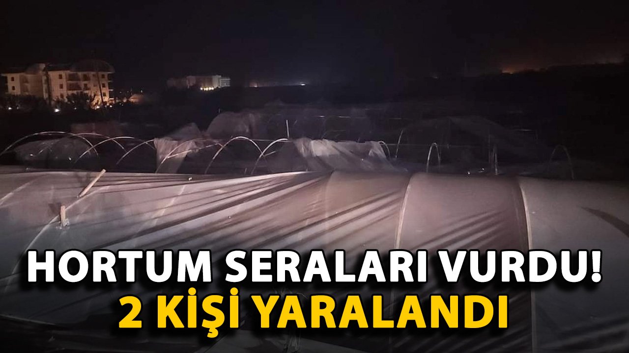 Alanya'da hortum seraları vurdu! 2 kişi yaralandı